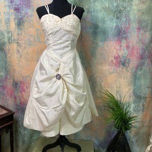 📌 Vintage Tailored Wedding - Ball - Cocktail  Prom Dress